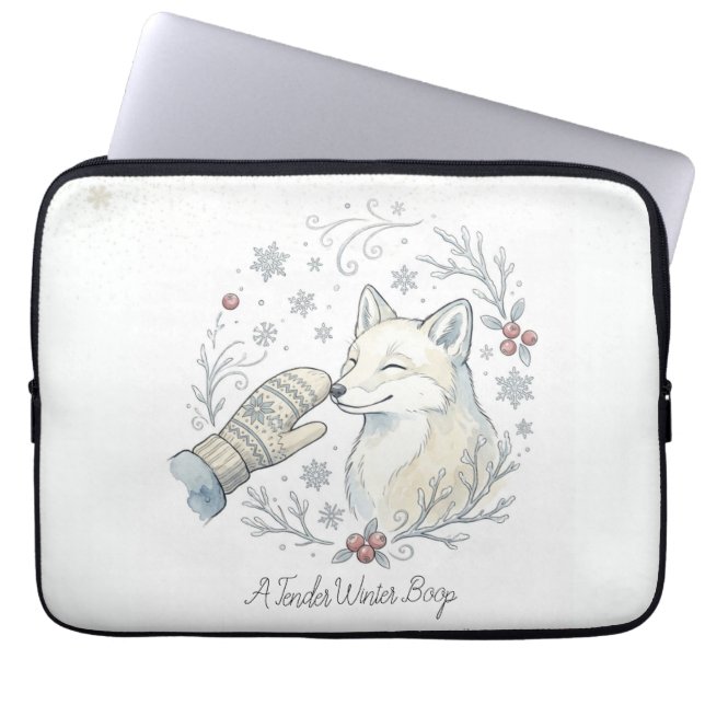 Housse Pour Ordinateur Portable A Tender Winter Boop (Devant)