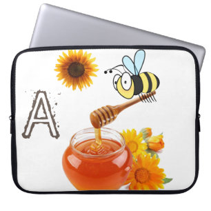 Housse Pour Ordinateur Portable Abeille de miel à manches pour ordinateur portable