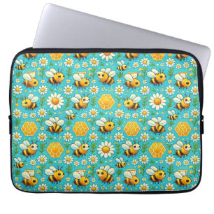 Housse pour ordinateur portable Abeilles Mignonnes