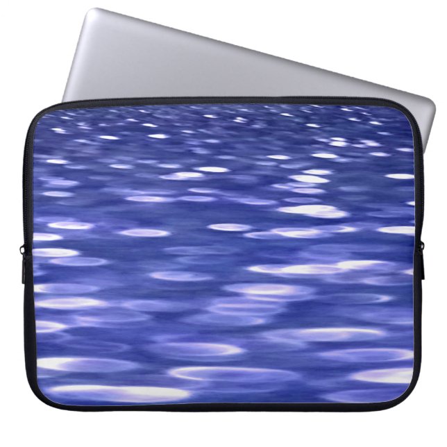 Housse Pour Ordinateur Portable Abstrait #3 : Bleu shimmer (Devant)