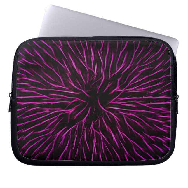 Housse Pour Ordinateur Portable Abstrait brillant Funky Hot Pink Firecracker (Devant)