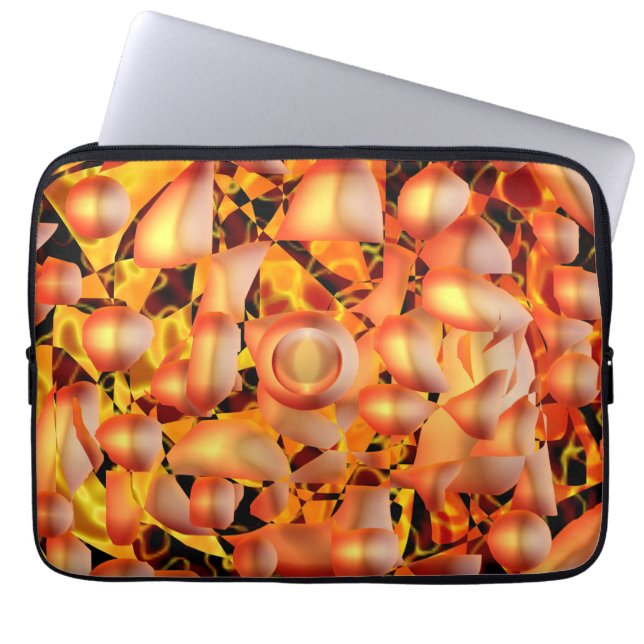Housse Pour Ordinateur Portable Abstrait orange (Devant)