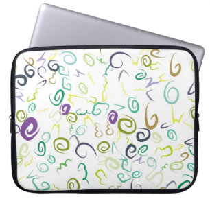 Housse Pour Ordinateur Portable Abstrait sans couture motif manuel abstrait, art,
