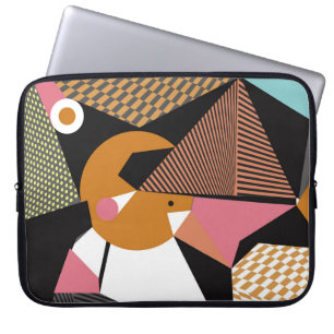 Housse Pour Ordinateur Portable Abstrait triangles modernes arrière - plan motif i