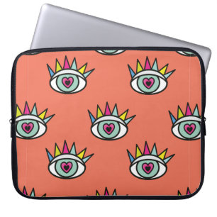Housse Pour Ordinateur Portable Abstrait yeux sport sans couture motif Creative Sp
