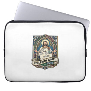 Housse Pour Ordinateur Portable Adresse postale de Jésus Ciel Adresse postale de J