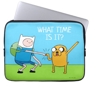 Housse Pour Ordinateur Portable Adventure   Finn & Jake Fist Bump