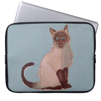 Housse Pour Ordinateur Portable Affiche de chat stylisée