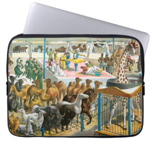 Housse Pour Ordinateur Portable Affiche De Cirque Des Personnes De Différentes Nat