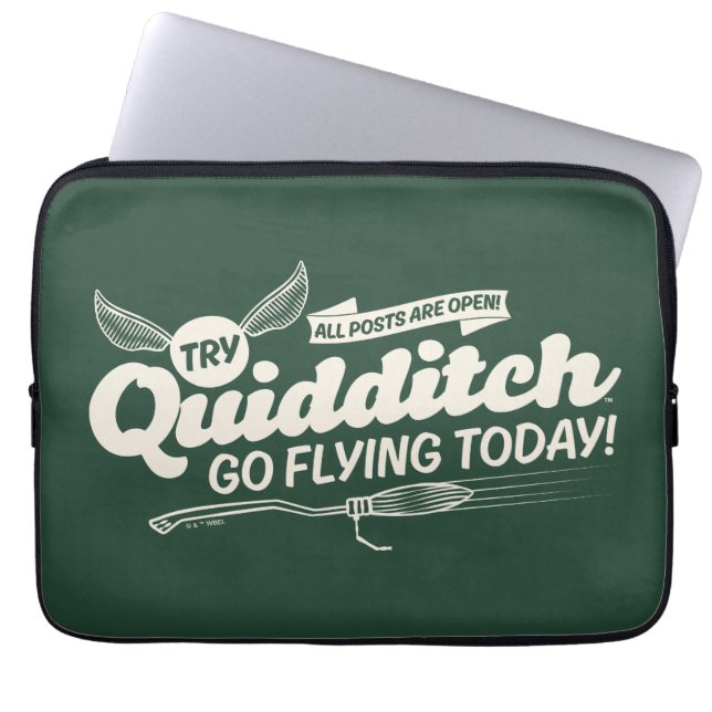 Housse Pour Ordinateur Portable Affiche de recrutement de QUIDDITCH™ (Devant)