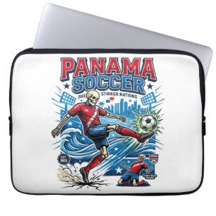 Housse Pour Ordinateur Portable Affiche de style de squelette de football de Panam