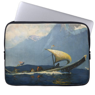 Housse Pour Ordinateur Portable Affiche Vintage voyage pour l'Alaska Pacifique Nor