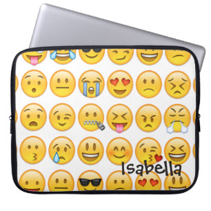 Housse Pour Ordinateur Portable Ajouter un nom Emoji personnalisé