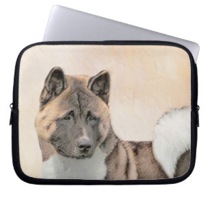 Housse Pour Ordinateur Portable Akita Peinture - Cute Original Chien Art