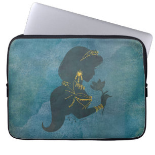 Housse Pour Ordinateur Portable Aladdin   Jasmine Gilded Silhouette
