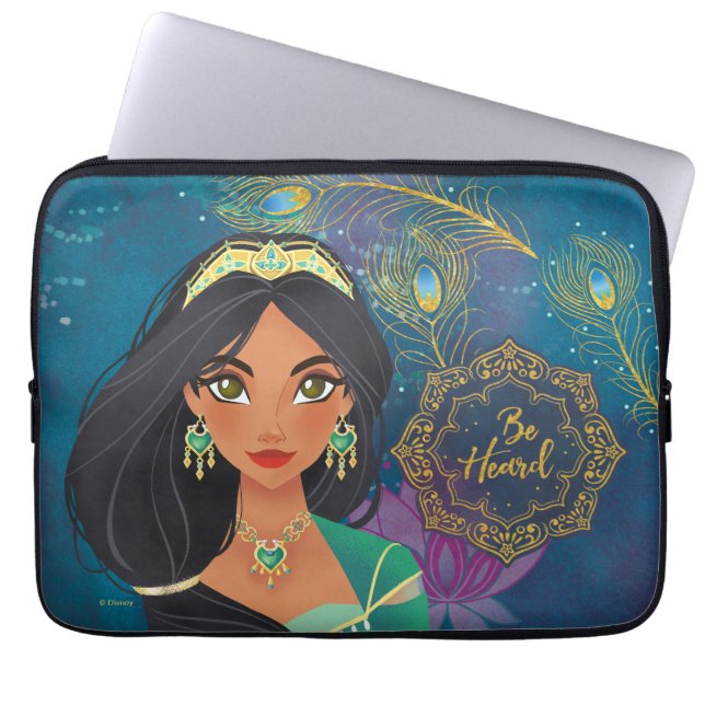 Housse Pour Ordinateur Portable Aladdin | Jasmine "Soyez entendu" (Devant)