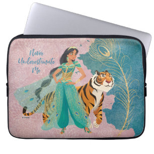 Housse Pour Ordinateur Portable Aladin Jasmine & Raja "Ne me sous-estimez Jamais"