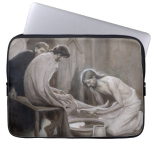 Housse Pour Ordinateur Portable Albert Edelfeel - Jésus Laver les pieds des discip