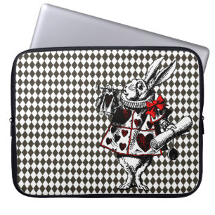 Housse Pour Ordinateur Portable Alice de lapin blanc au pays des merveilles