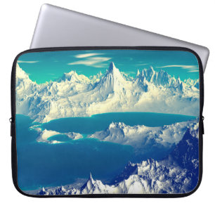 Housse Pour Ordinateur Portable Alien Planet - 3D ed Computer Artwork. Rochers et