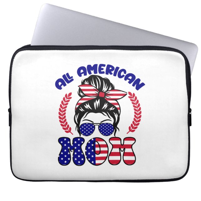 Housse Pour Ordinateur Portable All American Mom-32169 (Devant)
