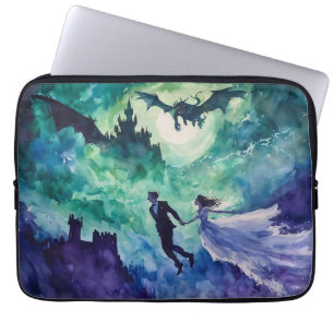 Housse Pour Ordinateur Portable Amateurs de vol - Peinture aquarelle