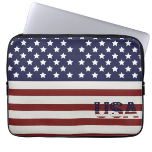 Housse Pour Ordinateur Portable America Drapeau américain Motif américain