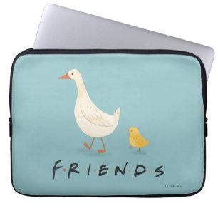 Housse Pour Ordinateur Portable AMIS™ Le poussin et le canard