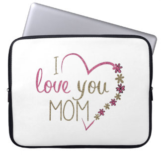 Housse Pour Ordinateur Portable Amour Maman Mères Jour Coeur