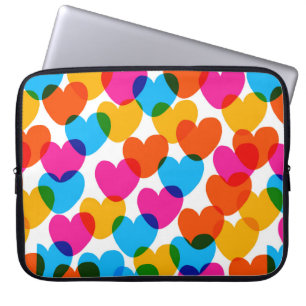 Housse Pour Ordinateur Portable Amusant vintage amour coeur arrière - plan en pret