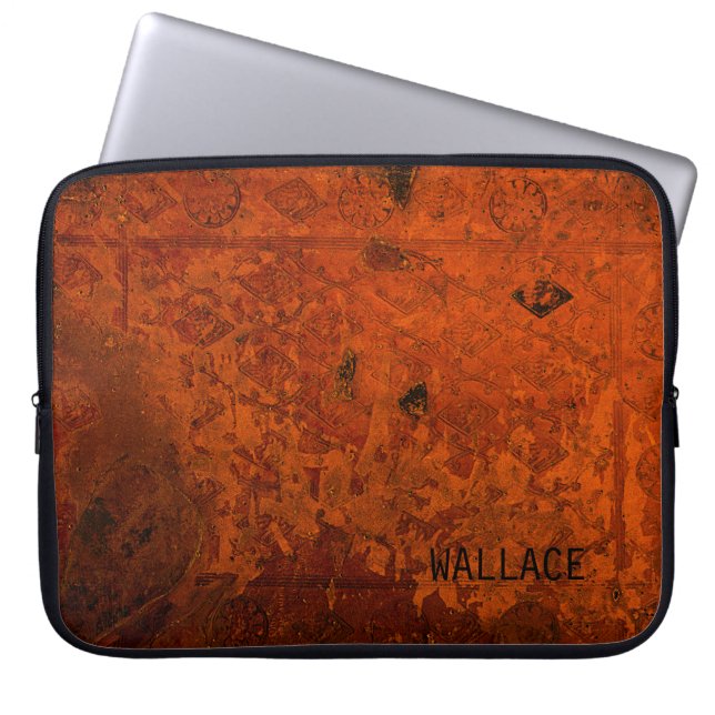 Housse Pour Ordinateur Portable Ancien livre en cuir médiéval (Devant)