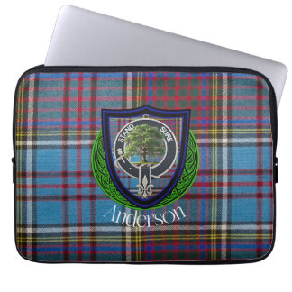 Housse Pour Ordinateur Portable Anderson Scottish Clan Tartan et Crest
