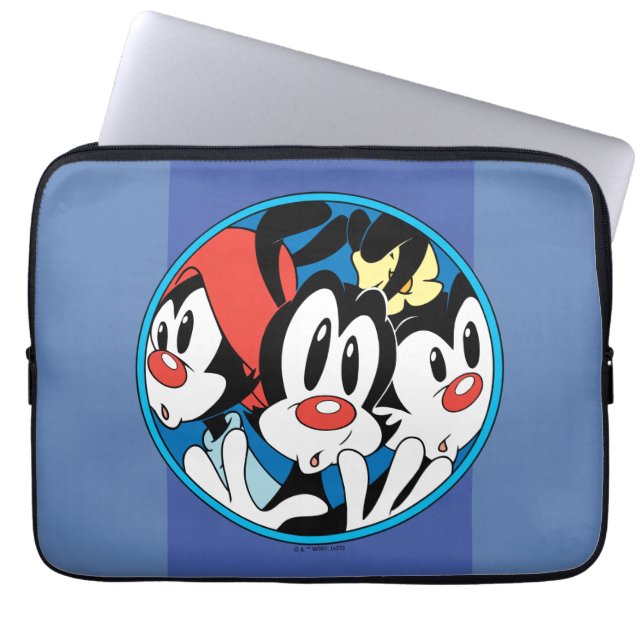 Housse Pour Ordinateur Portable Animaniacs | Warner Siblings Circle Graphic (Devant)