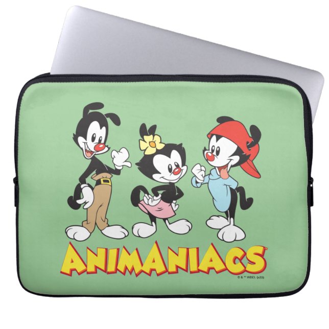 Housse Pour Ordinateur Portable Animaniacs | Yakko, Dot et Wakko debout (Devant)