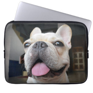 Housse Pour Ordinateur Portable Animaux de bébés cutest Le visage de Bulldog