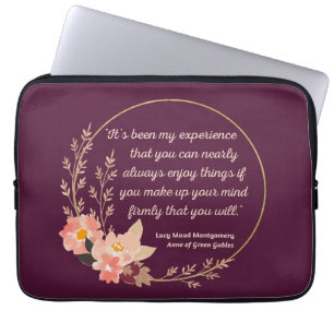 Housse Pour Ordinateur Portable Anne Of Green Gables Citation I - Style mignon