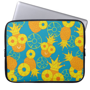 Housse Pour Ordinateur Portable Anneaux d'ananas et d'ananas. Pat à gribouillis