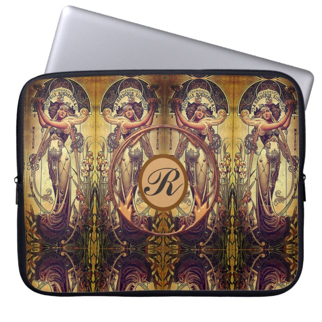 Housse Pour Ordinateur Portable Annonce élégante femme Art nouveau (Devant)