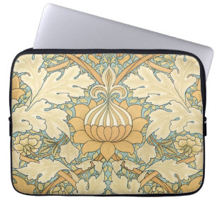 Housse Pour Ordinateur Portable Antique victorienne William Morris floral feuille
