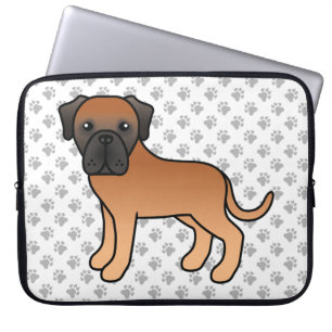 Housse Pour Ordinateur Portable Apricot Français Mastiff mignon dessin animé Chien