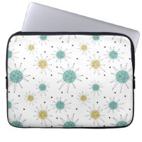 Aqua Blue Yellow Franciscan Starburst milieu du si