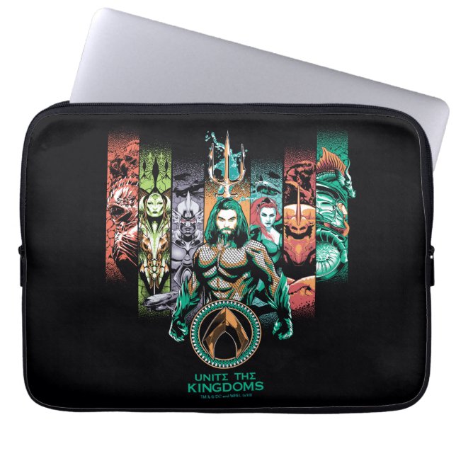 Housse Pour Ordinateur Portable Aquaman | Graphique d'Atlanteans "Unite The Kingdo (Devant)
