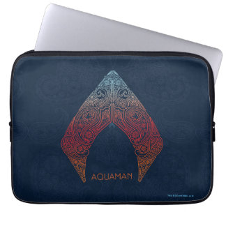 Housse Pour Ordinateur Portable Aquaman | Logo de Paisley Aquaman