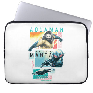 Housse Pour Ordinateur Portable Aquaman | Modernist Aquaman & Black Manta Graphic