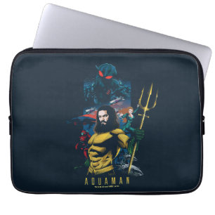 Housse Pour Ordinateur Portable Aquaman Orin, Mera et Black Manta Graphic