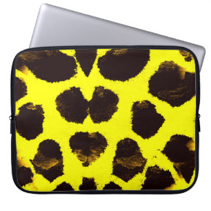 Housse Pour Ordinateur Portable Aquarelle de Poster de animal Abstrait Leopard