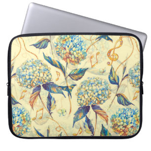 Housse Pour Ordinateur Portable Aquarelle dessinée à la main motif sans couture av