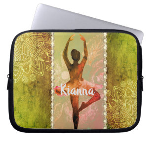 Housse Pour Ordinateur Portable Aquarelle élégante Ballerina personnalisée