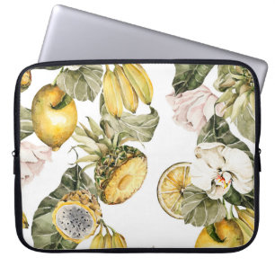 Housse Pour Ordinateur Portable Aquarelle florale motif sans couture. Main peinte 