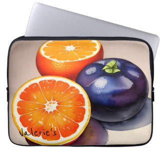 Housse Pour Ordinateur Portable Aquarelle Lueur Orange